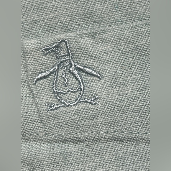 Penguin Large pastel mint green button down shirt - Picture 3 of 8